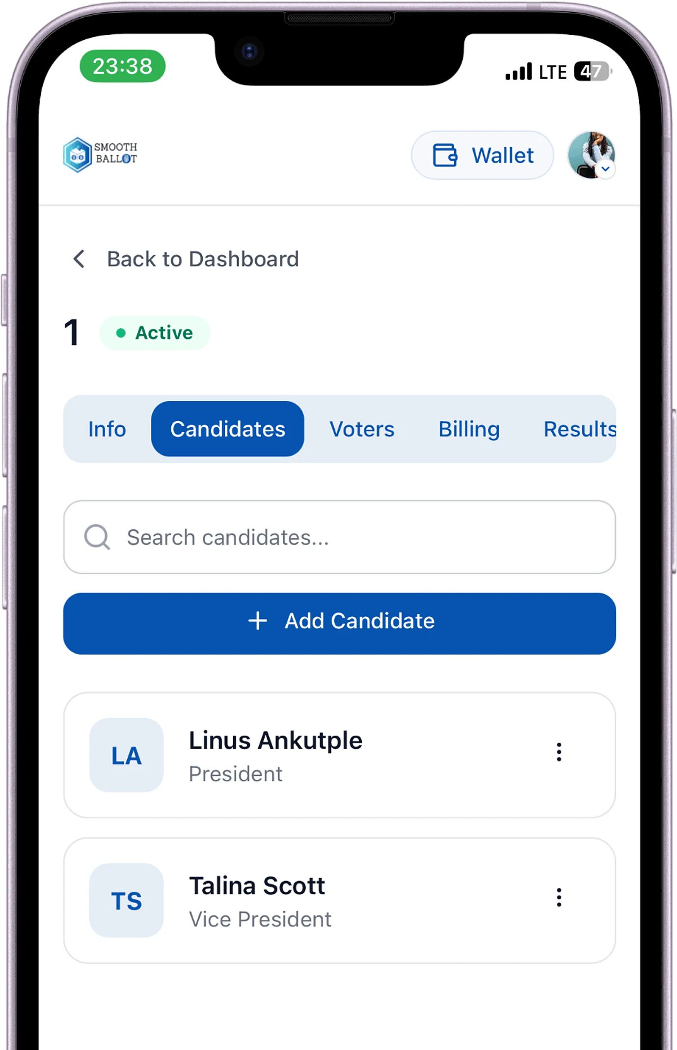 Candidate management